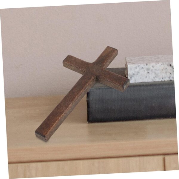 Miniatura Croce in Legno STOBAZA per Decorazioni e Lavori Creativi 12x7 cm