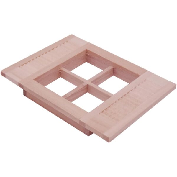 Mini Tenda Veneziana in Legno per Casa delle Bambole Accessorio Decorativo Dettagliato