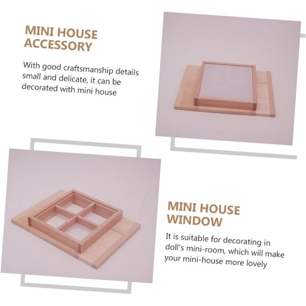 Mini-Venezianvorhang aus Holz für Puppenhaus, detailliertes dekoratives Accessoire