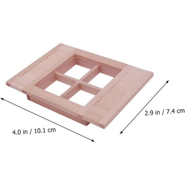 Mini-Venezianvorhang aus Holz für Puppenhaus, detailliertes dekoratives Accessoire