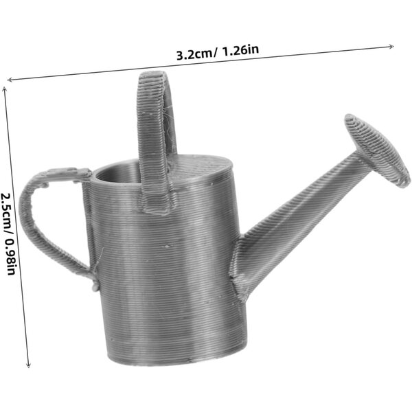 Mini annaffiatoi, set da 4, per decorare il giardino della casa delle bambole e annaffiare le piante in miniatura