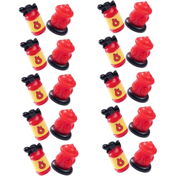STOBAZA 20 pezzi mini estintori e idranti decorativi per micro paesaggi e case delle bambole