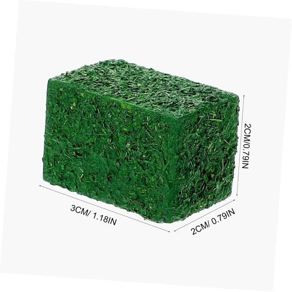 STOBAZA Mini Heubballen grün 4 Stück Miniaturzubehör für Puppenhäuser und Dekorationen
