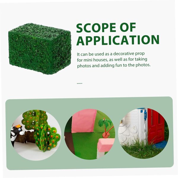 STOBAZA Mini Heubballen grün 4 Stück Miniaturzubehör für Puppenhäuser und Dekorationen