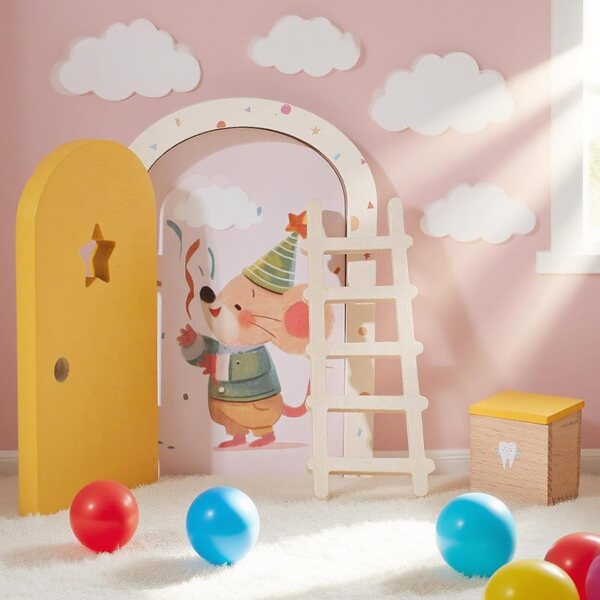 Feentür aus Holz für die Wand – Zauberhafte Dekoration für Zuhause, Party und Schule