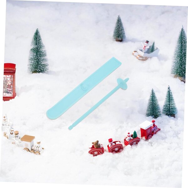 STOBAZA Miniature Skibrett Decorazioni Miniature per Case delle Bambole e Decorazioni Invernali