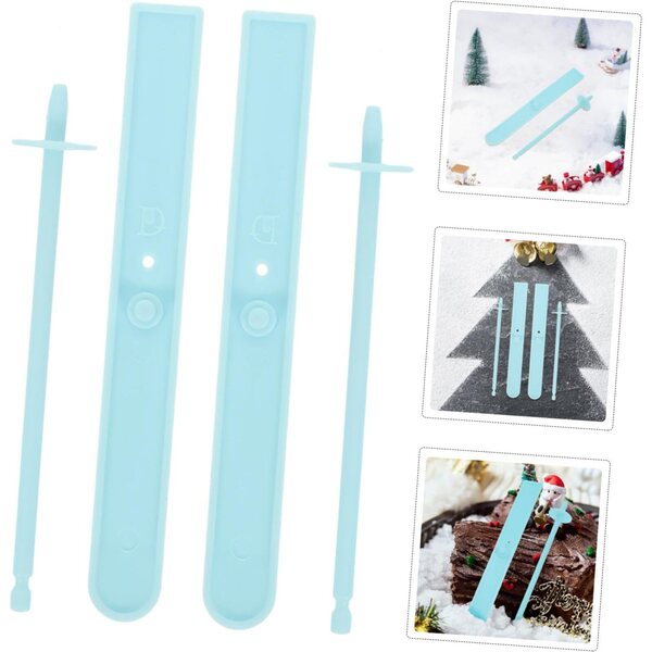 STOBAZA Miniature Skibrett Decorazioni Miniature per Case delle Bambole e Decorazioni Invernali