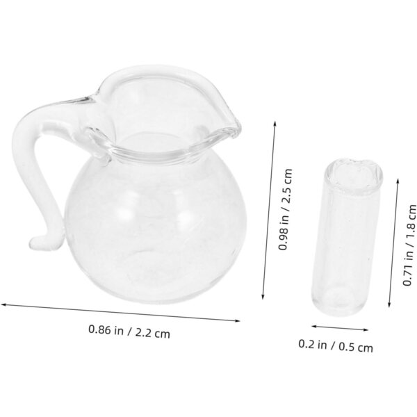 STOBAZA Miniatur-Wasserkocher und Glasbecher-Set für Puppenhaus