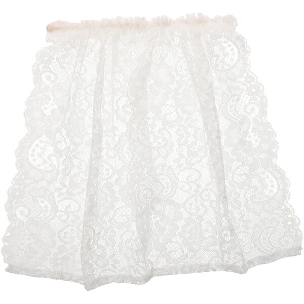 STOBAZA Miniature tende con pizzo e motivo floreale 1:12 per finestre casa delle bambole
