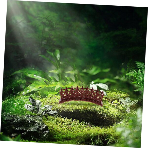 STOBAZA Miniatur-Bogenbrücke aus Kunststoff, 2 Stück, für Mikrogärten und Dekorationen