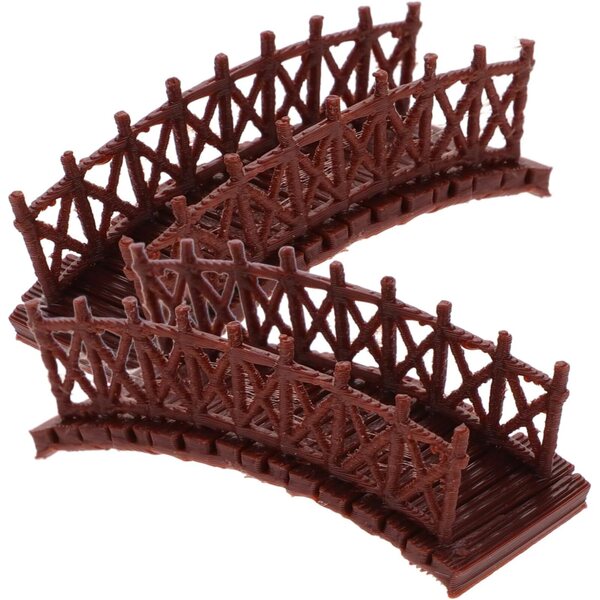 STOBAZA Miniatur-Bogenbrücke aus Kunststoff, 2 Stück, für Mikrogärten und Dekorationen