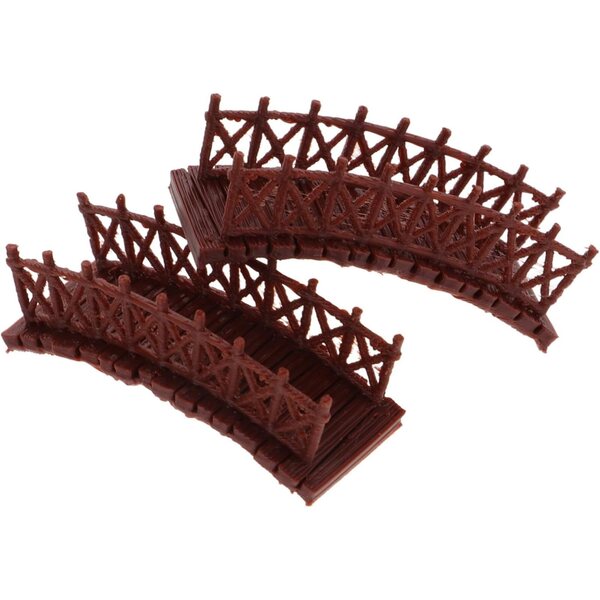 STOBAZA Miniatur-Bogenbrücke aus Kunststoff, 2 Stück, für Mikrogärten und Dekorationen