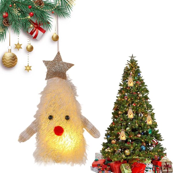 Addobbo Natalizio Luminoso per Albero - Decorazione Festiva Interni ed Esterni 9x5x13 cm
