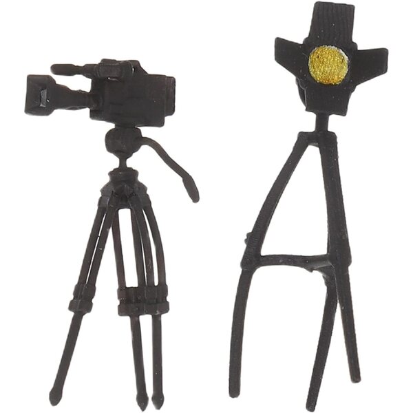 Miniaturstativ und Licht aus Harz für die Fotografie von Puppenhäusern und Mikrolandschaften
