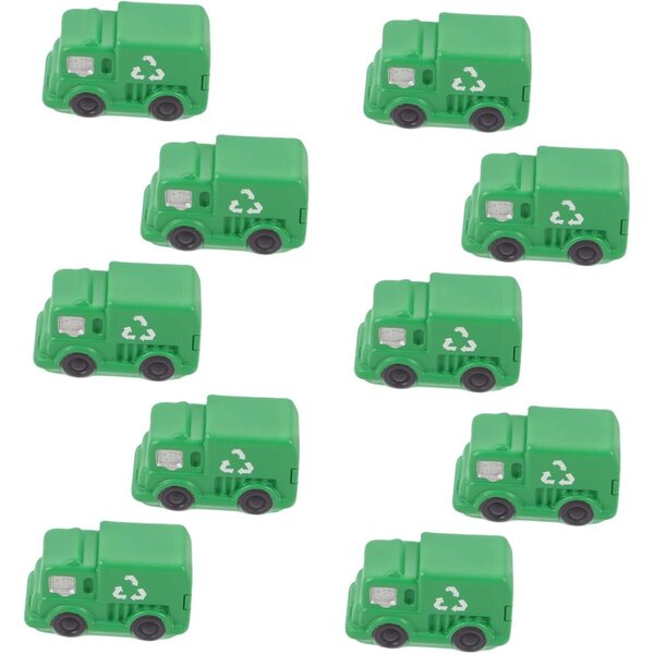 STOBAZA Miniatures 10 Stück Mini-Müllwagen-Modelle für Dekorationen