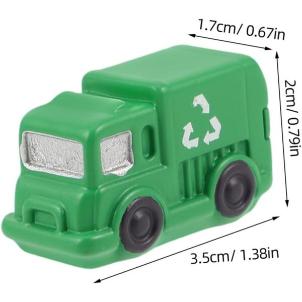 STOBAZA Miniatures 10 Stück Mini-Müllwagen-Modelle für Dekorationen