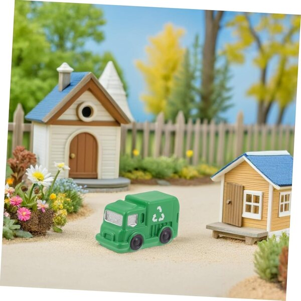 STOBAZA Miniatures 10 Stück Mini-Müllwagen-Modelle für Dekorationen
