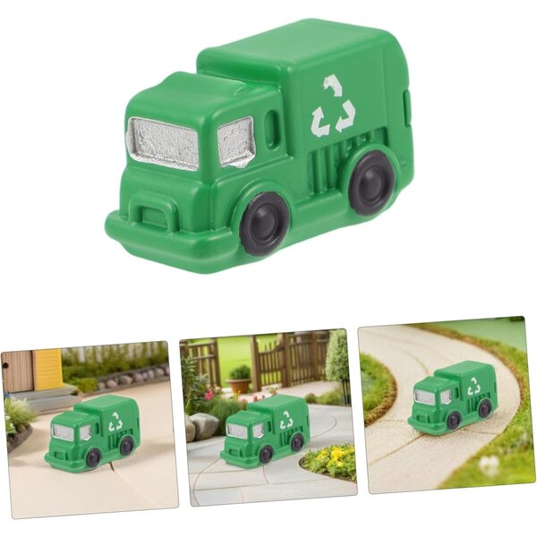 STOBAZA Miniatures 10 Stück Mini-Müllwagen-Modelle für Dekorationen