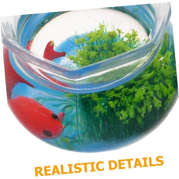 STOBAZA 2 Mini Acquari in Plastica Miniatura per Case delle Bambole e Giardini