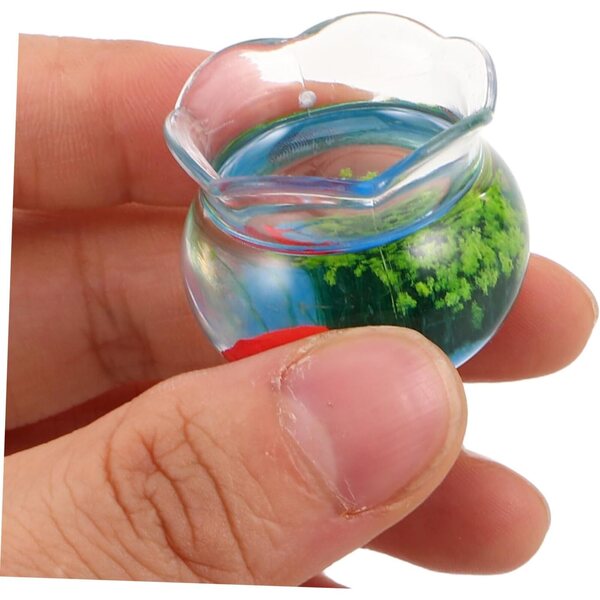 STOBAZA 2 Mini Acquari in Plastica Miniatura per Case delle Bambole e Giardini