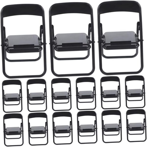 STOBAZA 25 Mini Sedie Pieghevoli Smartphone Stand Supporto Compatibile e Leggero