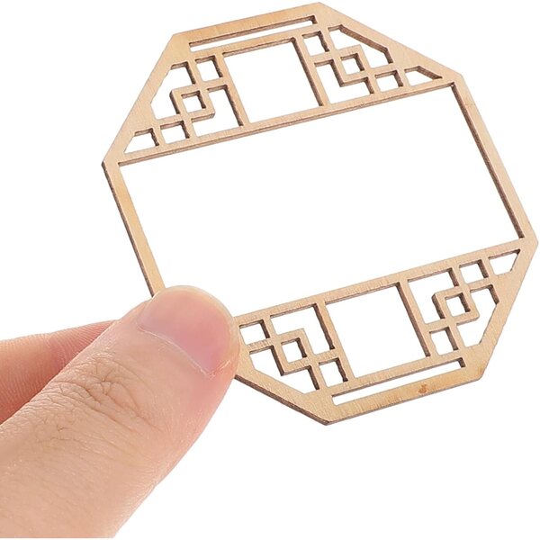 STOBAZA Set mit 4 Holzfenstern im chinesischen Stil für Miniaturen mit beweglichen Türen