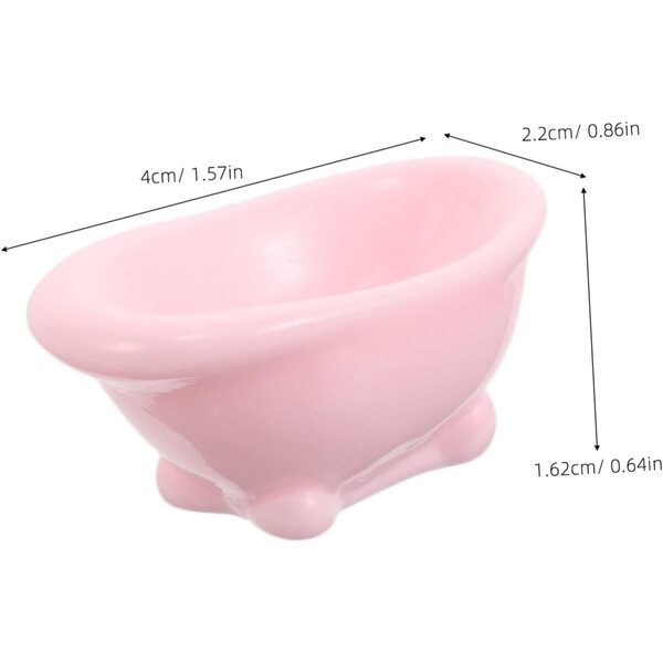 20 Miniature Vasche da Bagno in Plastica per Case delle Bambole e Decorazioni