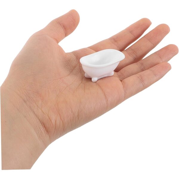 20 Miniature Vasche da Bagno in Plastica per Case delle Bambole e Decorazioni