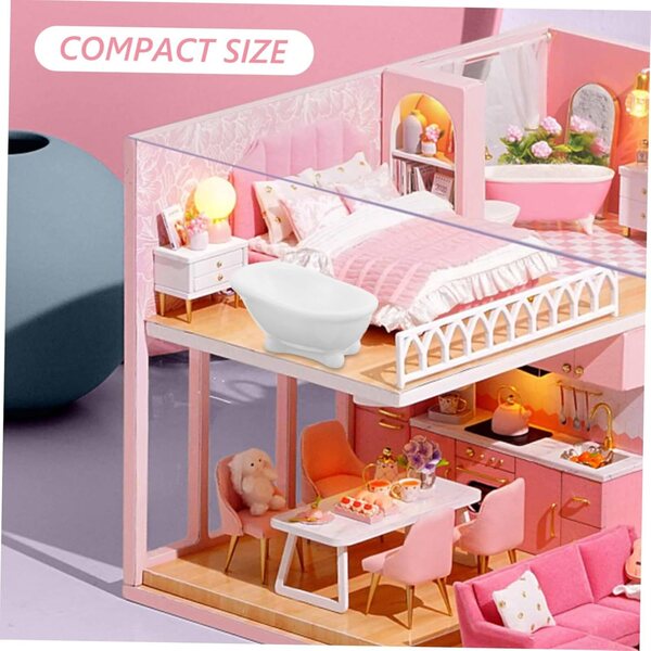 20 Miniature Vasche da Bagno in Plastica per Case delle Bambole e Decorazioni