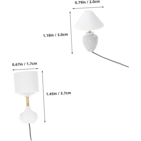 ibasenice 4 Mini Lampade LED per casa delle bambole con Design Realistico e Multicolore