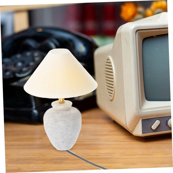 ibasenice 4 Mini Lampade LED per casa delle bambole con Design Realistico e Multicolore