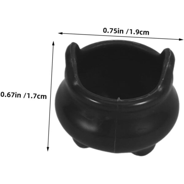 30 schwarze Mini-Kessel für Halloween, Mini-Dekorationen und kreative Accessoires