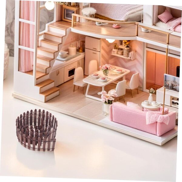 ibasnice Miniatura Fienile in Legno 3 Pezzi per Giardini e Case delle Bambole
