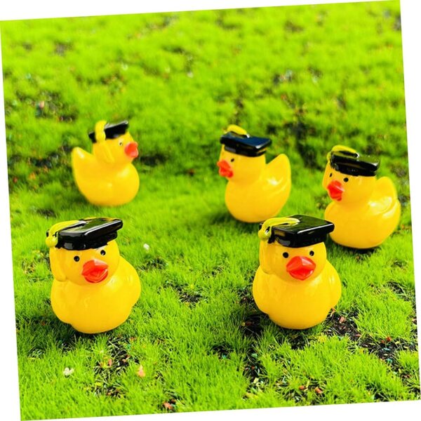 10 Miniaturetchen in Resina con Cappellino per Decorazioni Casa e Progetti Creativi