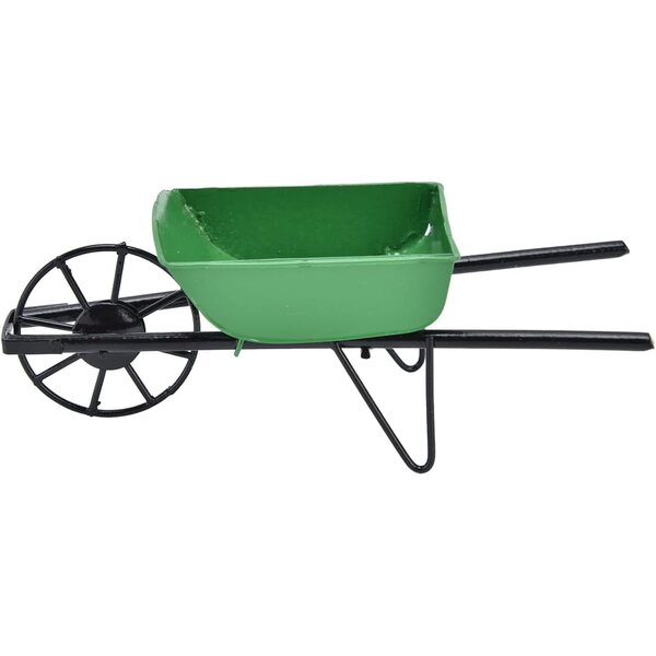 Carriola Miniatura 1:12 in Metallo per Casa delle Bambole, Accessorio Giardino