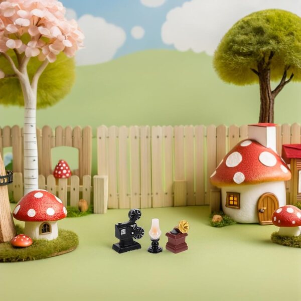 STOBAZA Set 30 Miniature Elettrodomestici Vintage in Resina per Decorazioni Casa