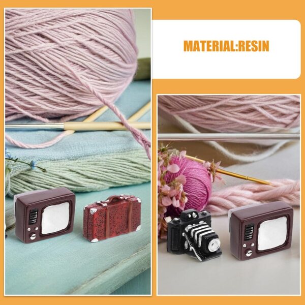 STOBAZA Set 30 Miniature Elettrodomestici Vintage in Resina per Decorazioni Casa