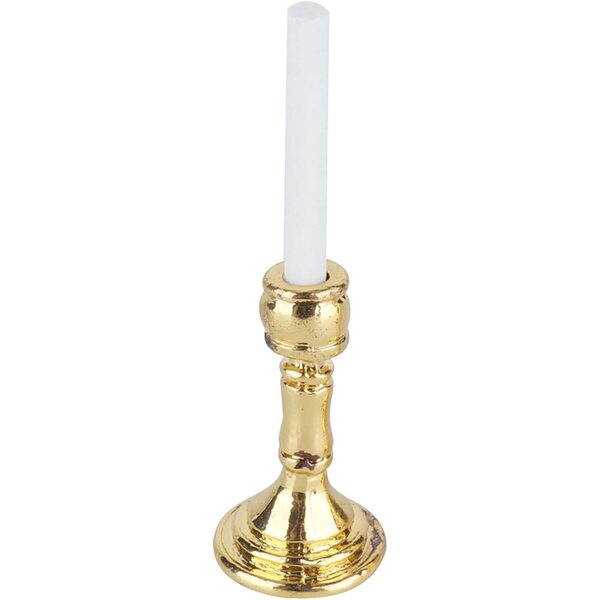 Candelieri Miniatura in Metallo 1:12 per Casa delle Bambole - Set 2 Pezzi