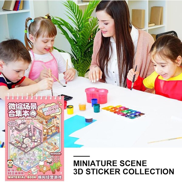 Adesivi Miniature Riutilizzabili per Design Casa su Cover e Tablet 19x13,5 cm