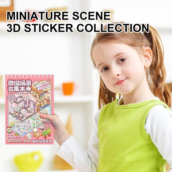 Adesivi Miniature Riutilizzabili per Design Casa su Cover e Tablet 19x13,5 cm