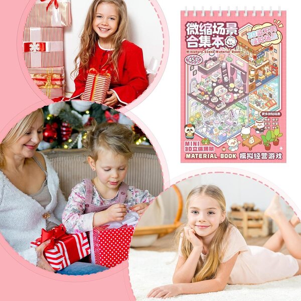 Adesivi Miniature Riutilizzabili per Design Casa su Cover e Tablet 19x13,5 cm