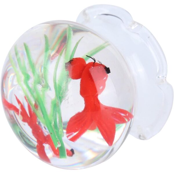 Acquario in Resina Rosso per Casa delle Bambole Miniatura 1:6 e 1:12