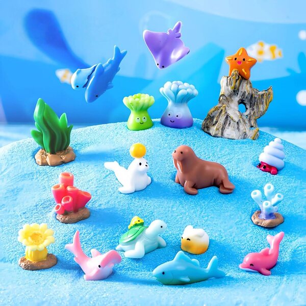 Mini Animali in Resina per Casa delle Bambole - Decorazione Realistica SpringSmart