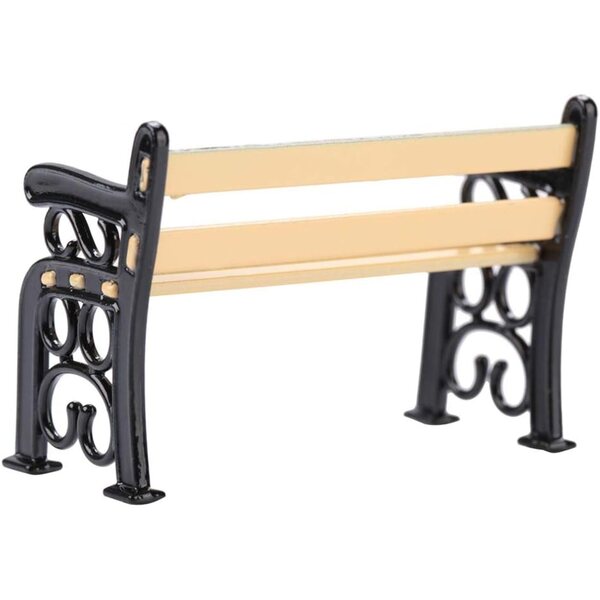 Panca Miniatura 1:12 per Casa delle Bambole Garden Village in Lega Resistente