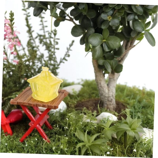 STOBAZA 20 Miniature Carrozze Luminescenti in Resina per Decorazioni Giardino e Terrari