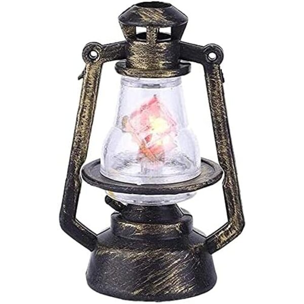 Lanterna Miniatura Vintage in Plastica per Case delle Bambole e Diorami