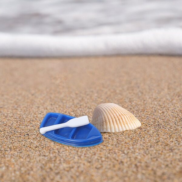 Miniature Barchette in Resina Blu per Decorazioni Spiaggia e Casa delle Bambole