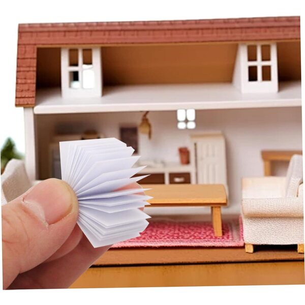 200 Mini Libri 1:12 per Casa delle Bambole Decorazione Realistica e Compatta