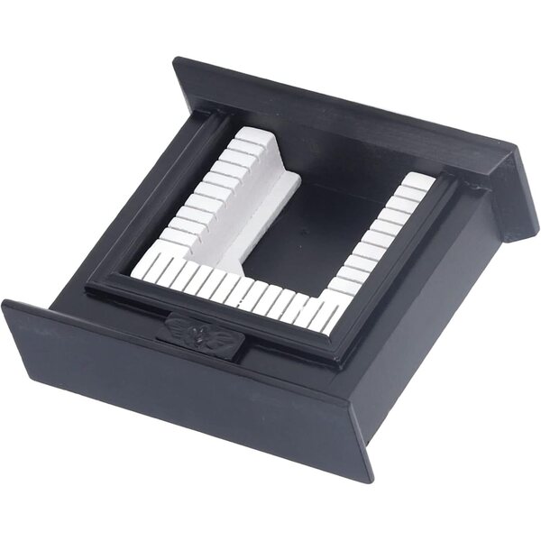 Caminetto Miniatura in Legno Vintage Bianco per Casa delle Bambole Scala 1:12