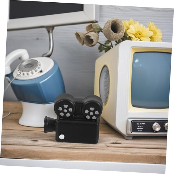Mini Proiettore Vintage in Resina per Scrivania, Decorazione e Film in Miniatura